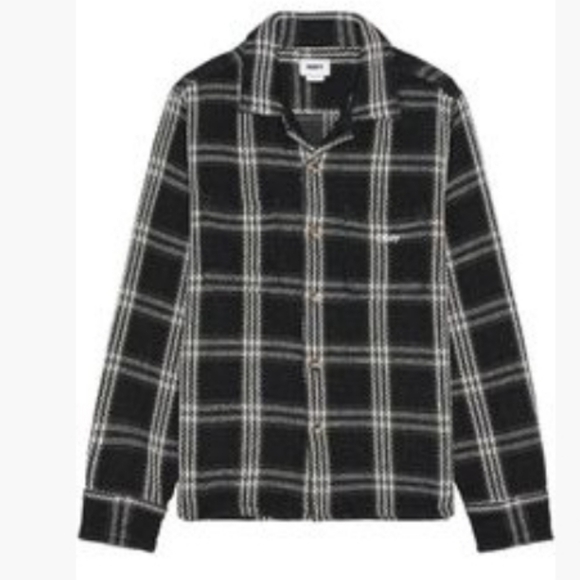 💥B2G1 FREE OBEY Wes Woven Shirt in Black Multi, Retail $115, SIZE S & M - Picture 4 of 13